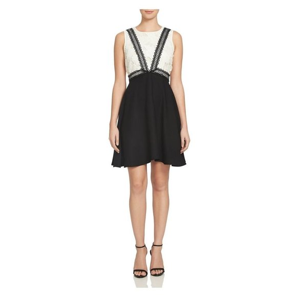 CeCe By Cynthia Steffe Colorblock Dress 8 - Picture 2 of 8